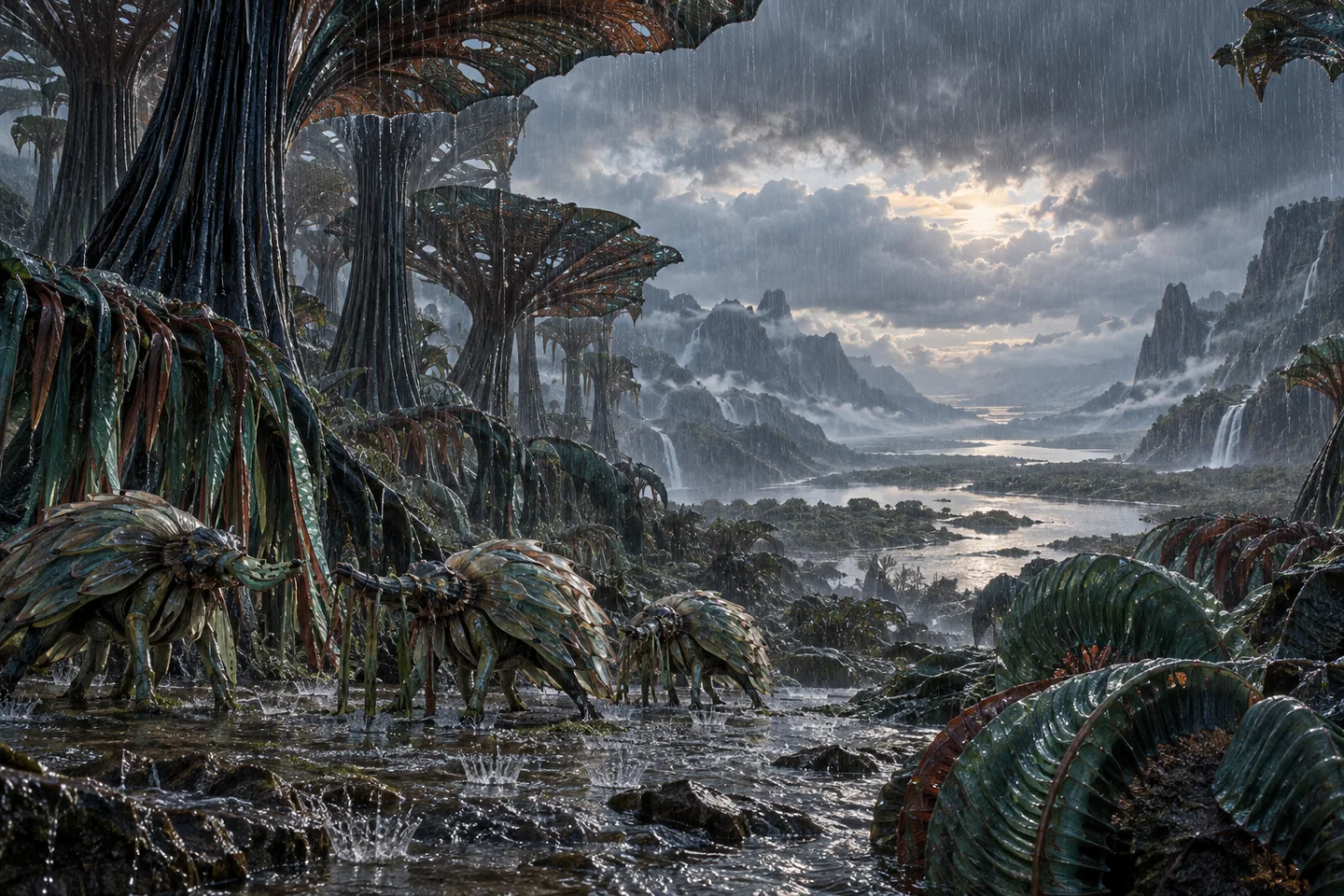 The grazing rain