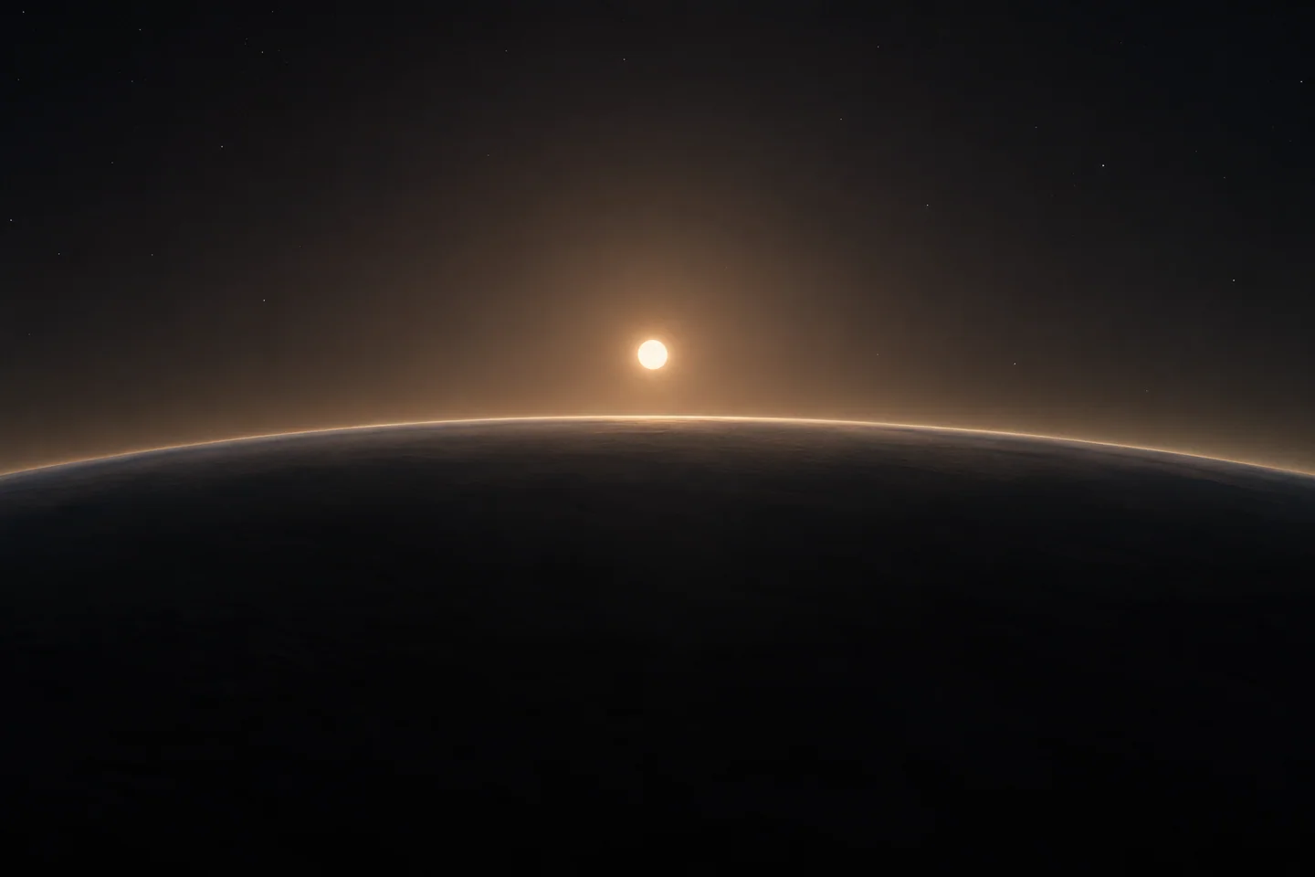 Imagined view associated with LHS 1140 b