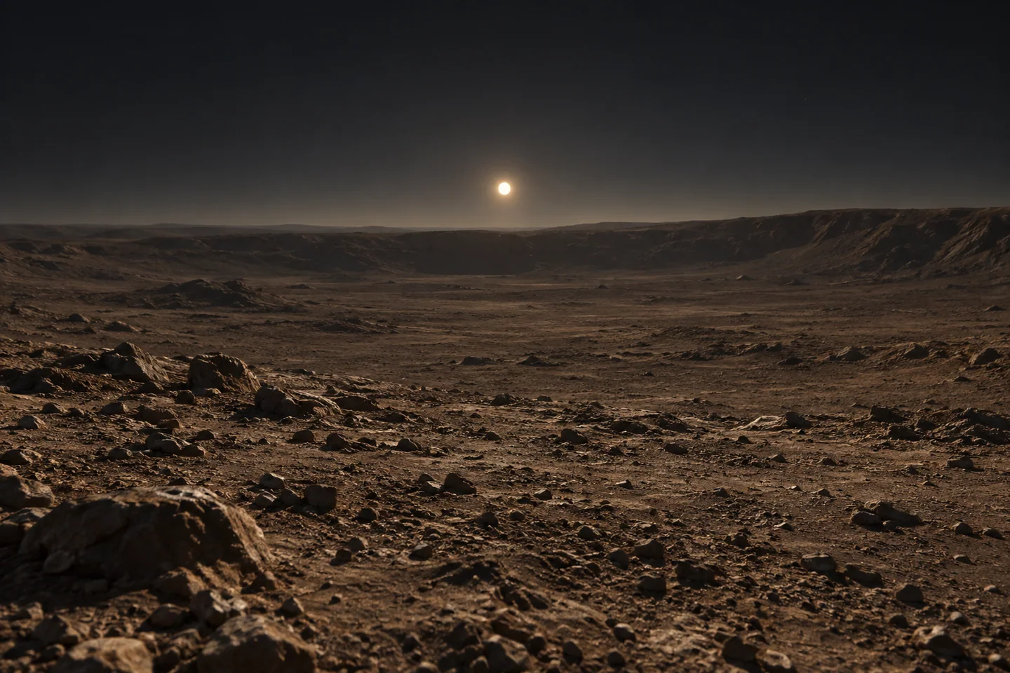 Imagined view associated with Kepler-186 f
